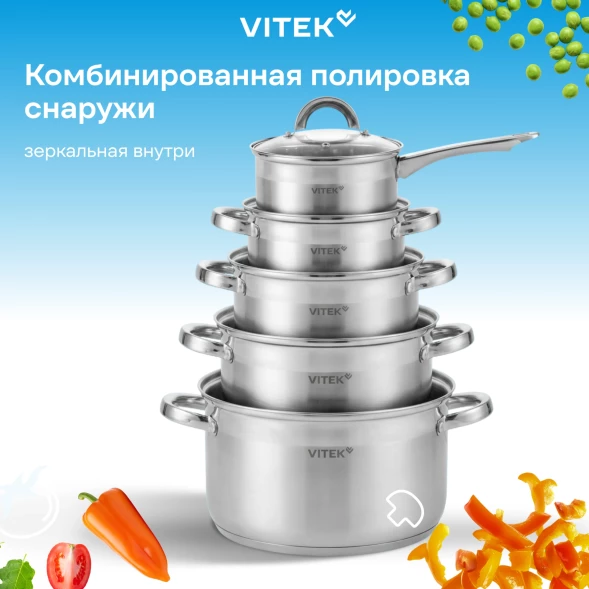 Набор посуды Vitek Режим Вкусно VT-SS2190 10 предметов