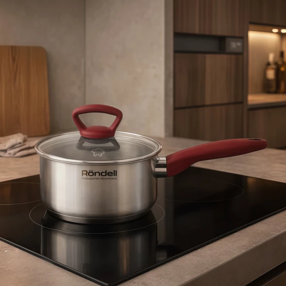 Ковш Rondell Heidi RDS-1111 1.4л. d=16см (с крышкой) стальной
