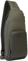 Рюкзак слинг Piquadro Modus Special CA5577MOS/VEVE оливковый натур.кожа