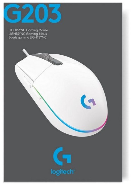 Мышь Logitech G102 LightSync белый оптическая (8000dpi) USB (5but)