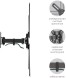 Кронштейн для телевизора Kromax CORBEL-6 черный 22&amp;quot;-65&amp;quot; макс.30кг настенный поворот и наклон