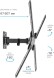 Кронштейн для телевизора Kromax CORBEL-6 черный 22&amp;quot;-65&amp;quot; макс.30кг настенный поворот и наклон