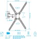 Кронштейн для телевизора Kromax CORBEL-6 черный 22&amp;quot;-65&amp;quot; макс.30кг настенный поворот и наклон