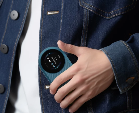 Модем 3G/4G ZTE U10s Pro USB Wi-Fi VPN Firewall +Router внешний темно-синий