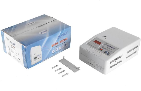 Стабилизатор напряжения Rucelf SRW-10000-D 10кВА однофазный белый