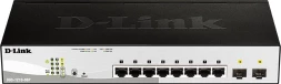 Коммутатор D-Link DGS-1210-08P DGS-1210-08P/G3A (L2) 8x1Гбит/с 2SFP 8PoE 65W настраиваемый