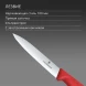 Нож кухонный Victorinox Swiss Classic (6.7701.C1) стальной универсальный для чистки овощей и фруктов лезв.100мм прямая заточка красный