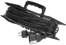 Удлинитель силовой PROconnect PROc-Uc (13-4915) 3x0.75кв.мм 1розет. 30м ПВС 6A пласт.рамка черный