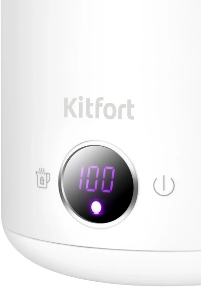 Чайник электрический Kitfort КТ-6724 1.5л. 2200Вт белый/дерево корпус: пластик/металл