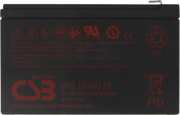 Батарея для ИБП CSB UPS12460 F2 12В 9Ач