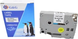 Картридж ленточный G&G GG-TZE231 черный на белом 12x8 для Brother 1010/1280/1280VP/2700VP