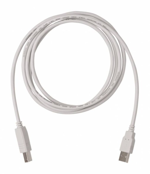 Кабель Buro Reversible USB A(m) USB B(m) 1.8м серый