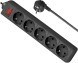 Сетевой фильтр Defender ES 5м (5 розеток) черный (коробка)