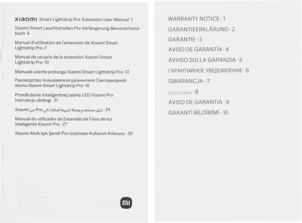 Удлинитель умных светодиодных лент Xiaomi Smart Lightstrip Pro Extension 60св./м 17В 1м (BHR6476GL)