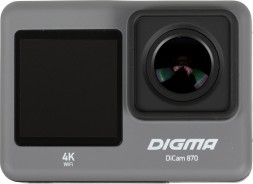 Экшн-камера Digma DiCam 870 серый