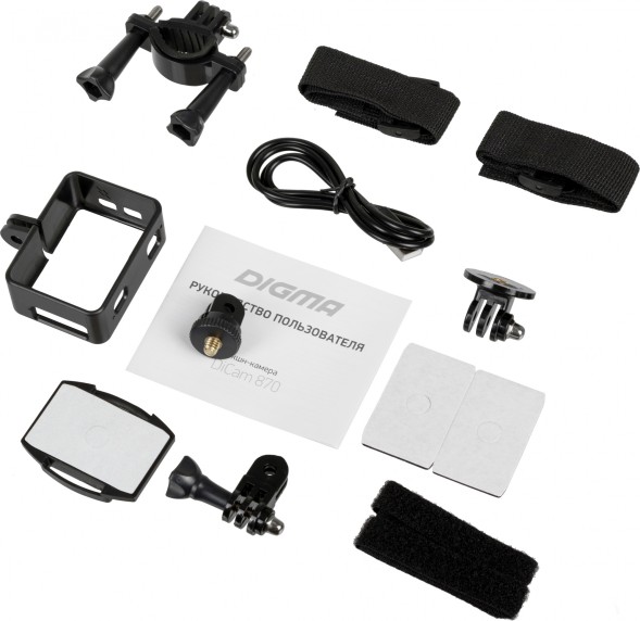 Экшн-камера Digma DiCam 870 серый