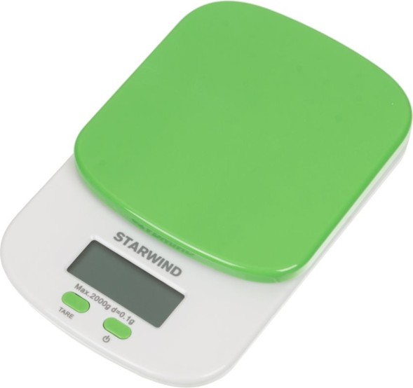 Весы кухонные электронные Starwind SSK2155 макс.вес:2кг зеленый