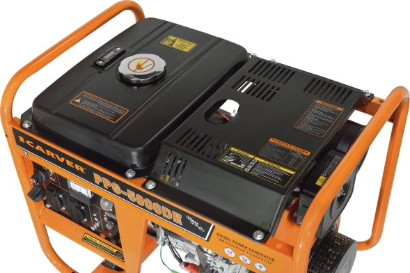 Генератор Carver PPG - 5000DE 3.6кВт