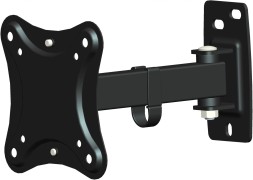 Кронштейн для телевизора Hama R1 118151 черный 10&amp;quot;-27&amp;quot; макс.15кг настенный поворотно-выдвижной и наклонный