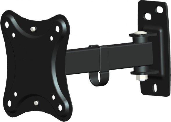 Кронштейн для телевизора Hama R1 118151 черный 10&amp;quot;-27&amp;quot; макс.15кг настенный поворотно-выдвижной и наклонный