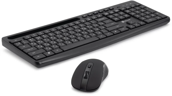 Клавиатура + мышь Оклик S275W клав:черный мышь:черный USB беспроводная slim Multimedia (1993113)