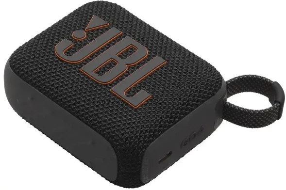 Колонка порт. JBL GO 4 черный/оранжевый 4.2W 1.0 BT 10м 850mAh (JBLGO4BLKO)