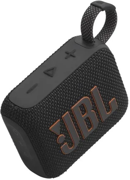 Колонка порт. JBL GO 4 черный/оранжевый 4.2W 1.0 BT 10м 850mAh (JBLGO4BLKO)