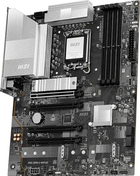 Материнская плата MSI PRO Z890-S WIFI6E Soc-1851 Intel Z890 4xDDR5 ATX AC`97 8ch(7.1) 2.5Gg RAID+HDMI+DP
