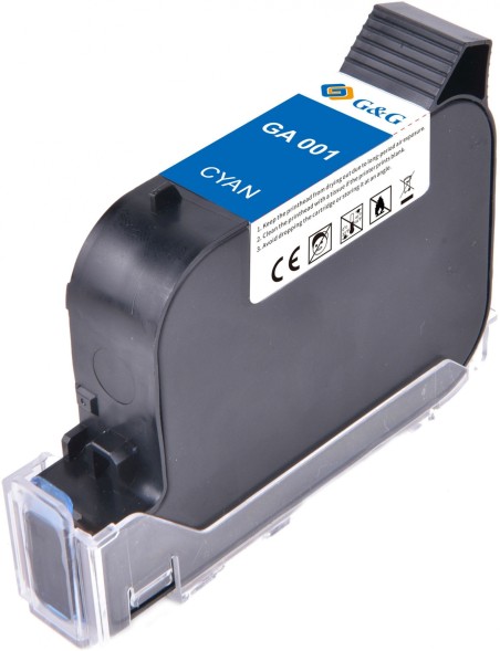 Картридж струйный G&amp;amp;G GA-001C голубой (42мл) для G&amp;amp;G GG-HH1001