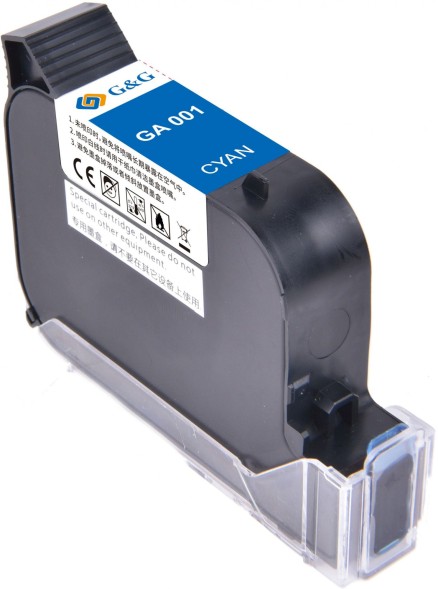 Картридж струйный G&amp;amp;G GA-001C голубой (42мл) для G&amp;amp;G GG-HH1001