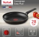 Сковорода Tefal Easy Plus 04237128 круглая 28см покрытие: Titanium ручка несъемная (без крышки) черный (9100054097)