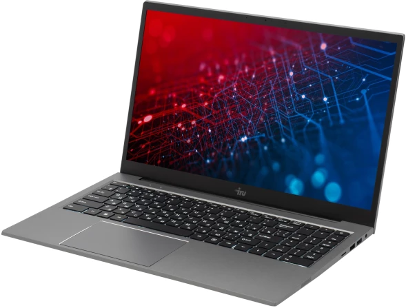 Ноутбук IRU Planio 15INP N-series N100 8Gb SSD256Gb Intel UHD Graphics 15.6&amp;quot; IPS FHD (1920x1080) Windows 11 Pro Multi Language 64 grey WiFi BT Cam 5000mAh (2023736)