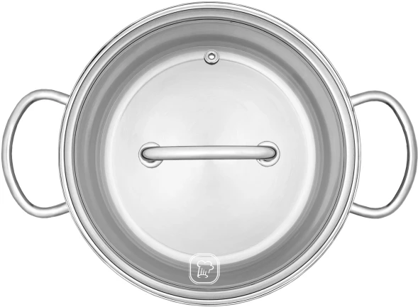 Кастрюля Rondell Solo RDS-1602 3.1л. d=20см (с крышкой) стальной
