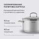 Кастрюля Rondell Solo RDS-1602 3.1л. d=20см (с крышкой) стальной