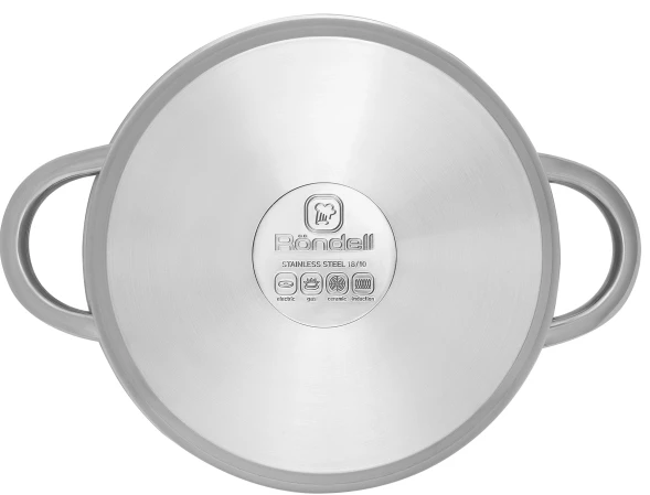 Кастрюля Rondell Point RDS-1311 2.8л. d=20см (с крышкой) стальной