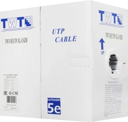 Кабель информационный Lanmaster TWT-5EUTP-XL-LSZH кат.5E UTP 4 пары 24AWG LSZH внутренний 305м белый