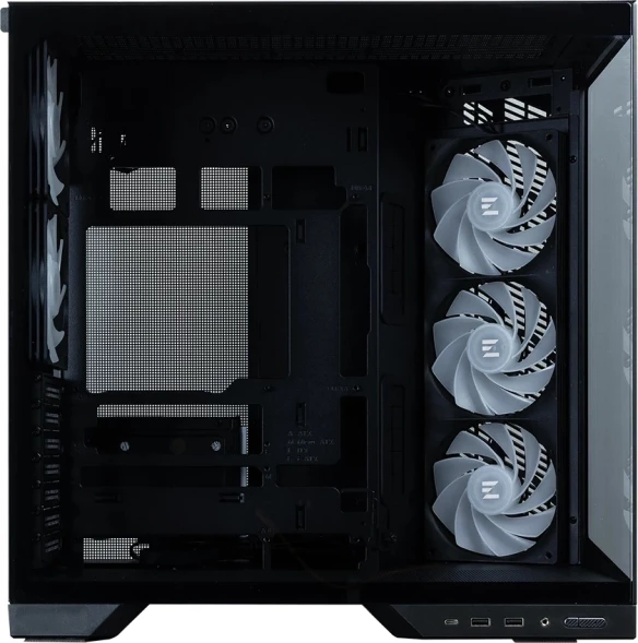 Корпус Zalman D50 черный без БП ATX 6x120mm 4x140mm 2xUSB3.0 audio bott PSU