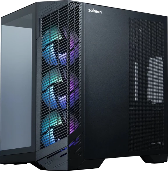 Корпус Zalman D50 черный без БП ATX 6x120mm 4x140mm 2xUSB3.0 audio bott PSU