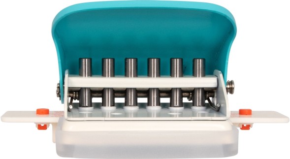 Дырокол Kw-Trio 099H9 макс.:5лист. пластик бирюзовый отв.:6
