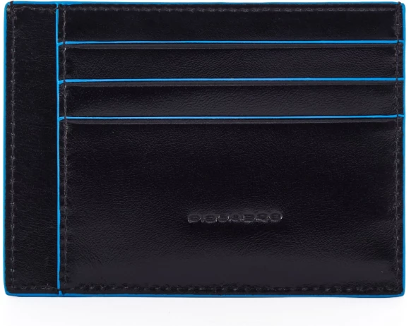 Чехол для кредитных карт Piquadro Blue Square PP2762B2R/N черный натур.кожа