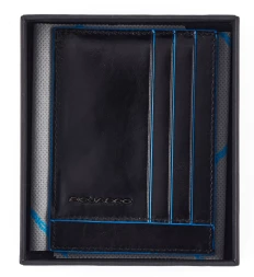 Чехол для кредитных карт Piquadro Blue Square PP2762B2R/N черный натур.кожа
