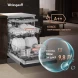Посудомоечная машина Weissgauff DW 6038 X Inverter серебристый (полноразмерная) инвертор