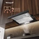 Вытяжка встраиваемая Weissgauff TEL 450 Glass черный управление: кулисные переключатели (1 мотор)