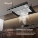 Вытяжка встраиваемая Weissgauff TEL 450 Glass черный управление: кулисные переключатели (1 мотор)