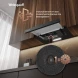 Вытяжка встраиваемая Weissgauff TEL 450 Glass черный управление: кулисные переключатели (1 мотор)