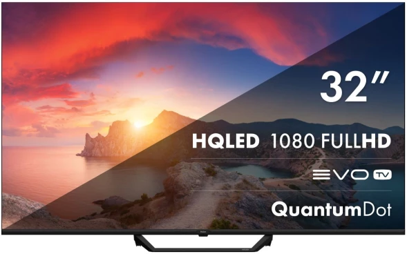 Телевизор QLED Haier 32&amp;quot; Smart TV S2 Pro Frameless черный FULL HD 60Hz DVB-T DVB-T2 DVB-C DVB-S DVB-S2 USB WiFi Smart TV (RUS)