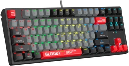 Клавиатура A4Tech Bloody S87 Energy механическая черный/красный USB for gamer LED (S87 USB ENERGY RED)