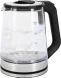 Чайник электрический Vitek VT-WK1081 2л. 1900Вт черный/серебристый корпус: стекло