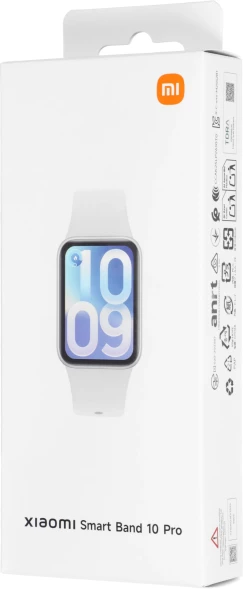 Фитнес-трекер Xiaomi Smart Band 10 Pro AMOLED корп.:серебристый рем.:серебристый (BHR08WBGL)