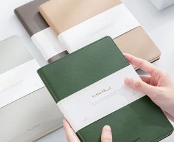 Блокнот Deli NUSIGN NS203 A5 искусст. кожа 96л твердая обложка ассорти